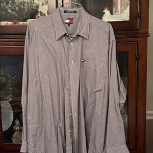Tommy Hilfiger Men's Classic Gray Dress Shirt